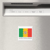 Los Angeles Flag Magneet (Insitu (Vaatwasser))