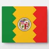 Los Angeles Flag Plaque Fotoplaat (Voorkant)