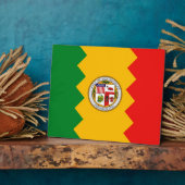 Los Angeles Flag Plaque Fotoplaat (Zijkant)