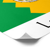 Los Angeles Flag Poster (Hoek)