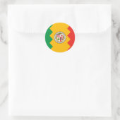 Los Angeles Flag Ronde Sticker (Tas)