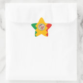 Los Angeles Flag Ster Sticker (Tas)