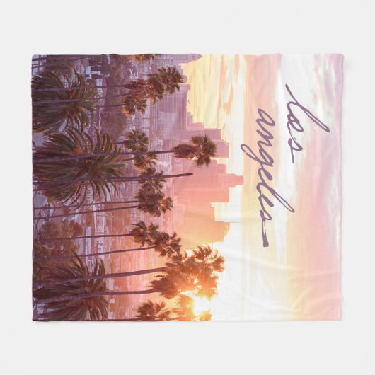 Los Angeles Fleece Deken (Voorkant (Horizontaal))