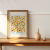 Los Angeles Flower Market Botanical Poster