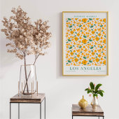 Los Angeles Flower Market Botanical Poster