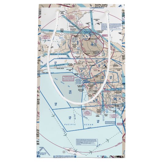 Los Angeles Flyway Chart Klein Cadeauzakje (Voorkant)