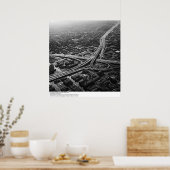 Los Angeles Freeways uit de lucht, 1966 Poster (Keuken)