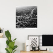 Los Angeles Freeways uit de lucht, 1966 Poster (Thuiskantoor)