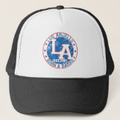Los Angeles, geboren en getogen rood wit en blauw Trucker Pet (Voorkant)