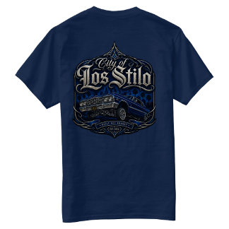 Los Angeles Gebouwd Niet Gekocht back-hit T-shirt