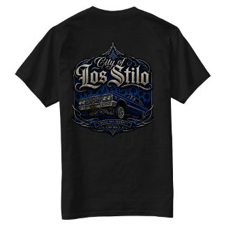 Los Angeles Gebouwd Niet Gekocht back-hit T-shirt