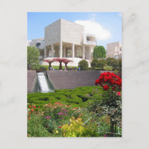 los angeles - getty museum briefkaart