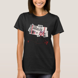 Los Angeles Girl L A Girl Los Angeles Boarding P T-shirt