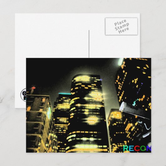Los Angeles Glow Briefkaart (Voorkant / Achterkant)
