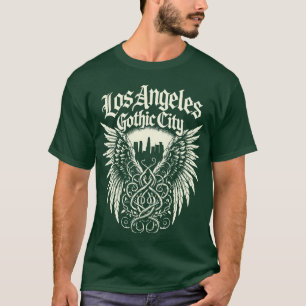 Los Angeles gotische stadssilhouet grappig T-shirt