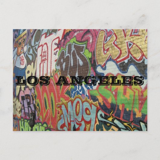 LOS ANGELES GRAFFITI BRIEFKAART (Voorkant)