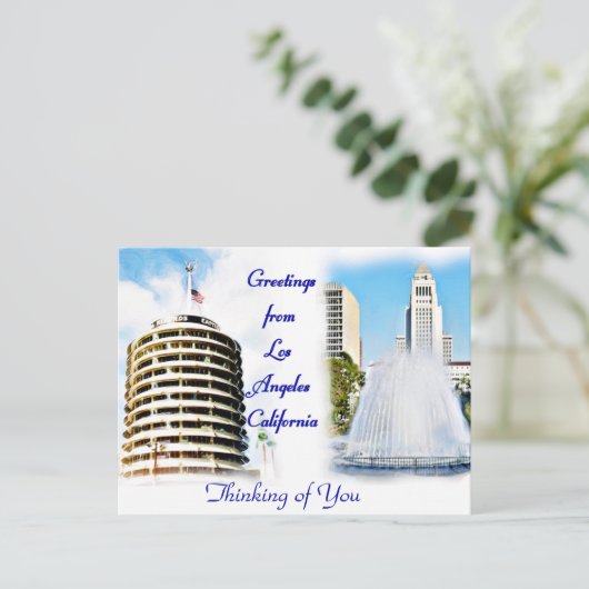 Los Angeles, Greetings_ Briefkaart (Staand voorkant)