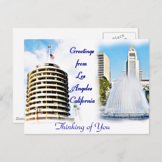 Los Angeles, Greetings_ Briefkaart (Voorkant / Achterkant)