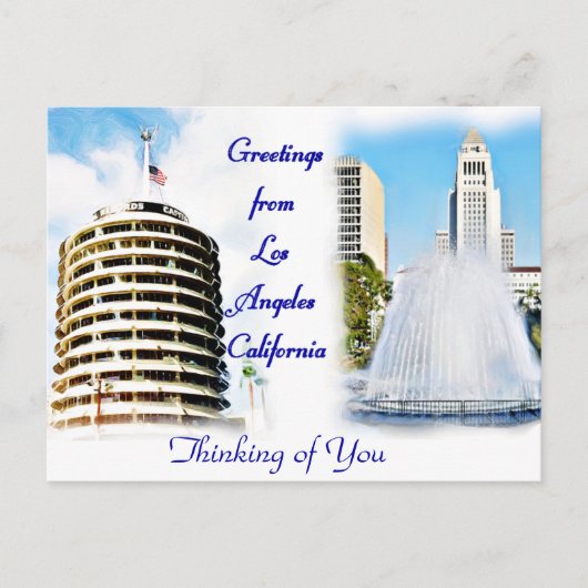 Los Angeles, Greetings_ Briefkaart (Voorkant)
