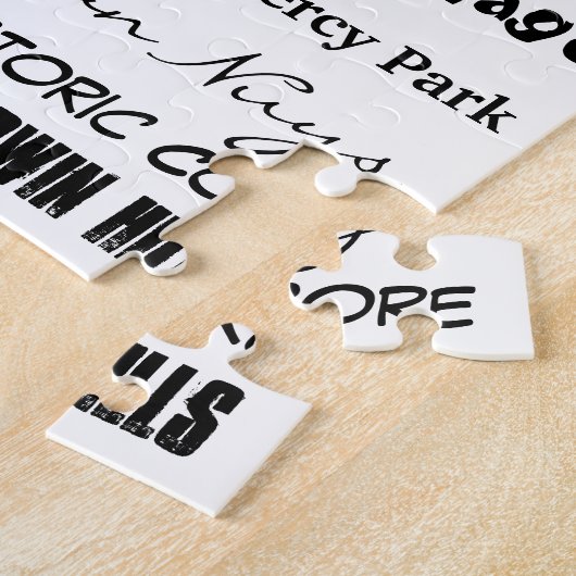 Los Angeles Groepering Terug op White Legpuzzel (Zijkant)