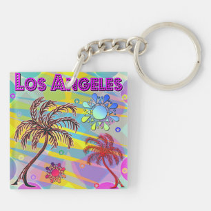 Los Angeles Happy en Hope Acrylic Sleutelhanger