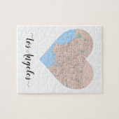 Los Angeles Heart Map Legpuzzel (Horizontaal)
