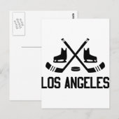 Los Angeles Hockey Briefkaart (Voorkant / Achterkant)