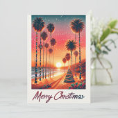 Los Angeles Holiday Magic: Kerstverlichting Kaart (Staand voorkant)