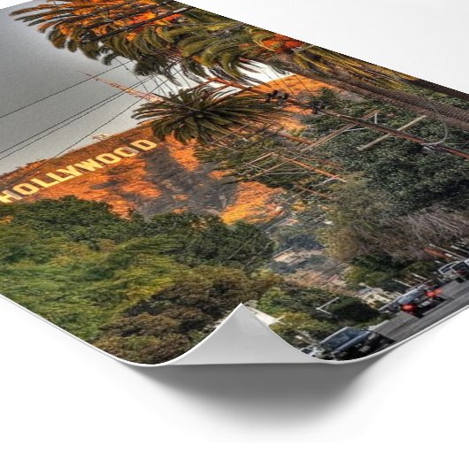 Los angeles Hollywood  Poster (Hoek)