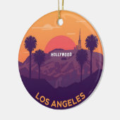  Los Angeles Hollywood zonsondergang Keramisch Ornament (Links)