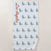 Los Angeles House Warming cadeau Strandlaken (Voorkant)