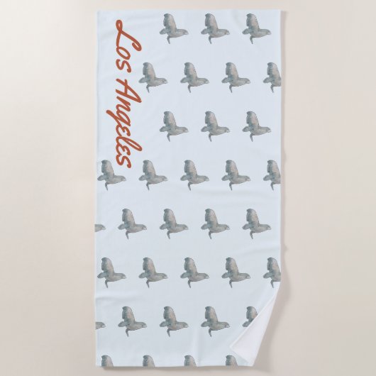 Los Angeles House Warming cadeau Strandlaken (Voorkant)