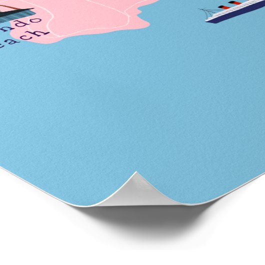 Los Angeles Icons Map Poster (Hoek)