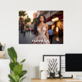 LOS ANGELES - IK HOU VAN LA POSTER (Thuiskantoor)