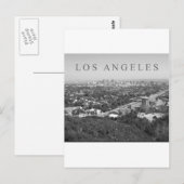 Los Angeles in zwart-wit Briefkaart (Voorkant / Achterkant)