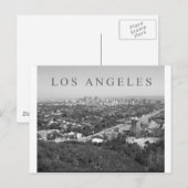 Los Angeles in zwart-wit Briefkaart (Voorkant / Achterkant)