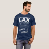 Los Angeles International Airport LAX T-shirt (Voorkant volledig)