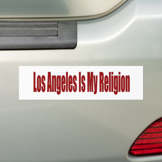 Los Angeles is mijn religie Bumpersticker (Op auto)