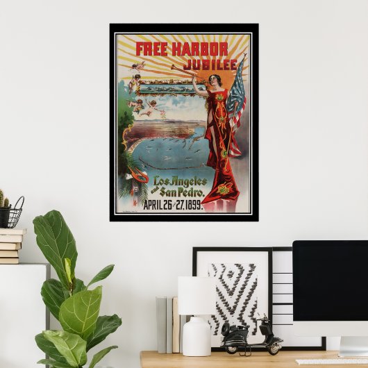 Los Angeles Jubilee 1899 Vintage poster (Thuiskantoor)