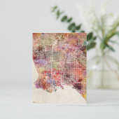 Los Angeles-kaart Briefkaart (Staand voorkant)