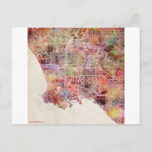 Los Angeles-kaart Briefkaart