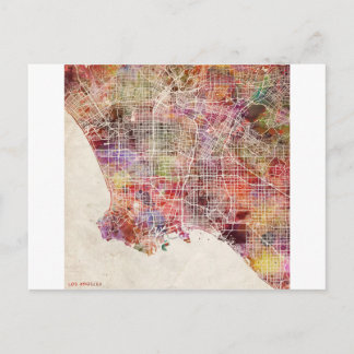 Los Angeles-kaart Briefkaart