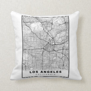 Los Angeles Kaart Kussen
