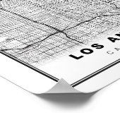 Los Angeles Kaart Poster (Hoek)