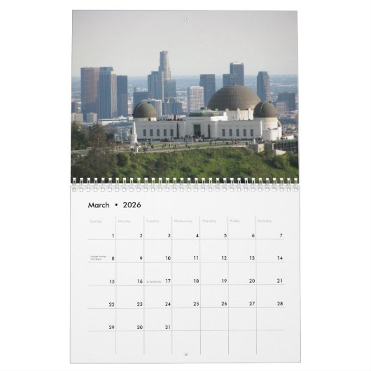 Los Angeles Kalender (Mar 2026)