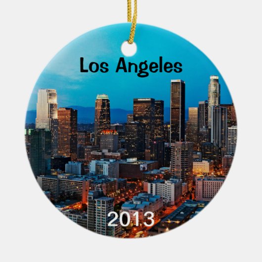 Los Angeles Keepomwille Keramisch Ornament (Voorkant)