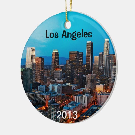 Los Angeles Keepomwille Keramisch Ornament (Links)
