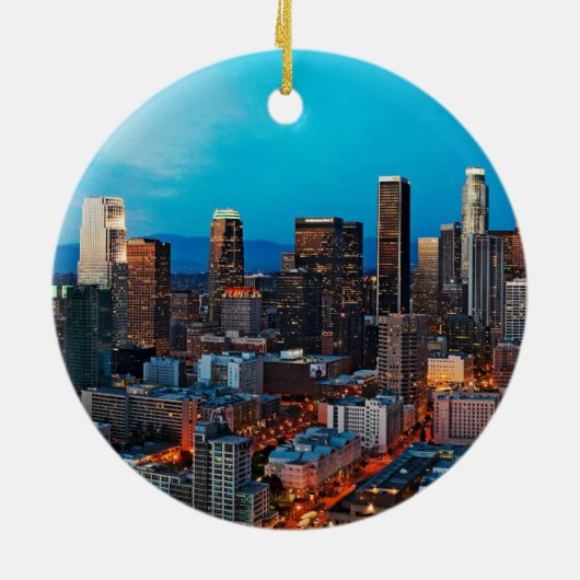 Los Angeles Keepomwille Keramisch Ornament (Achterkant)