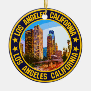 Los Angeles Keramisch Ornament