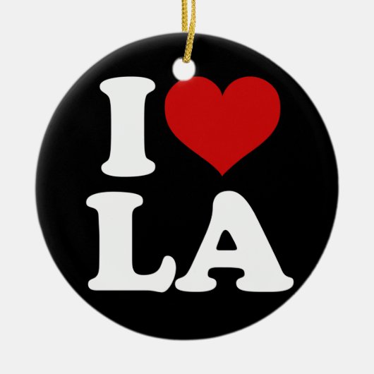 Los Angeles Keramisch Ornament (Voorkant)